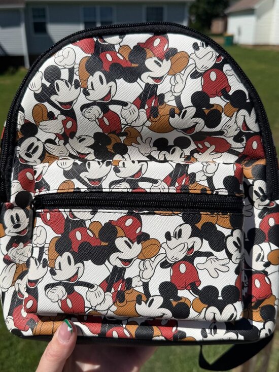 aesthetic mini backpacks Eagerrich Cute Backpack with Cute Pin Accessories Plush Pendant Small backpack Mini Backpack for School(Black-2) Disney Mickey Mouse Mini Backpack